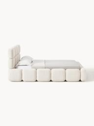 Upholstered Teddy Bouclé Bed Tayla - thumbnail 3