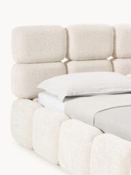 Upholstered Teddy Bouclé Bed Tayla - thumbnail 4