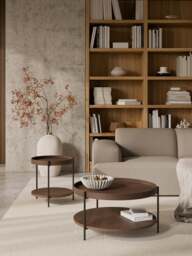 Round Wooden Coffee Table Renee - thumbnail 2