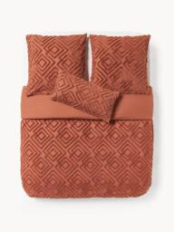 Cotton Percale Duvet Cover Phil with Tufted Design - thumbnail 2