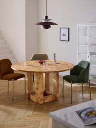 Round Wooden Dining Table Edward, in various sizes - thumbnail 6