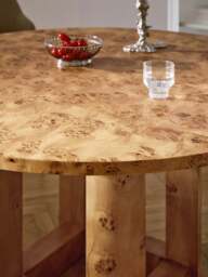 Round Wooden Dining Table Edward, in various sizes - thumbnail 7
