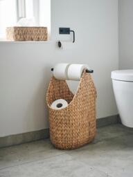 Handwoven Storage Basket Pape with Toilet Roll Holder - thumbnail 2