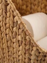 Handwoven Storage Basket Pape with Toilet Roll Holder - thumbnail 3