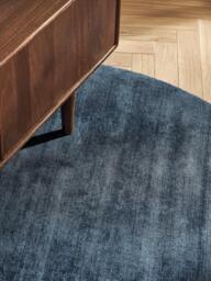 Round Hand-Woven Viscose Rug Jane - thumbnail 7