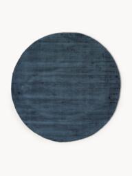 Round Hand-Woven Viscose Rug Jane - thumbnail 1