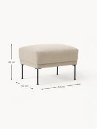 Ottoman Fluente with Metal Feet - thumbnail 7