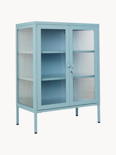 Metal Display Cabinet The Mixer with Ribbed Glass - image 1