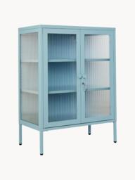 Metal Display Cabinet The Mixer with Ribbed Glass - thumbnail 1