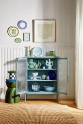 Metal Display Cabinet The Mixer with Ribbed Glass - thumbnail 7