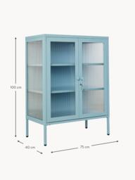 Metal Display Cabinet The Mixer with Ribbed Glass - thumbnail 8
