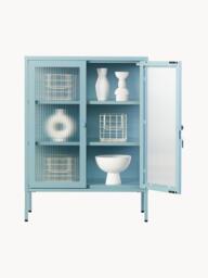 Metal Display Cabinet The Mixer with Ribbed Glass - thumbnail 5