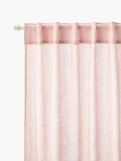 Light-Filtering Curtains Ibiza with Hidden Tab Top, Set of 2, W 135 cm - image 1