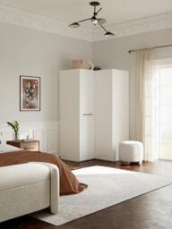 Modular Corner Wardrobe Charlotte, 115 cm Wide - thumbnail 2