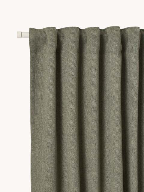 Opaque Multi-Band Curtains Joan, Set of 2, W 140 cm - image 1
