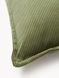 Large Corduroy Sofa Cushion Lennon, 60 x 60 cm - thumbnail 3