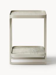 Travertine Effect Side Table Bella - thumbnail 4