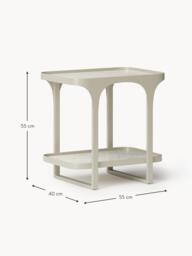 Travertine Effect Side Table Bella - thumbnail 9
