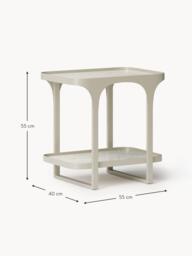 Travertine Effect Side Table Bella - thumbnail 7
