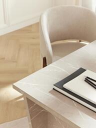 Travertine Effect Desk Liam - thumbnail 9