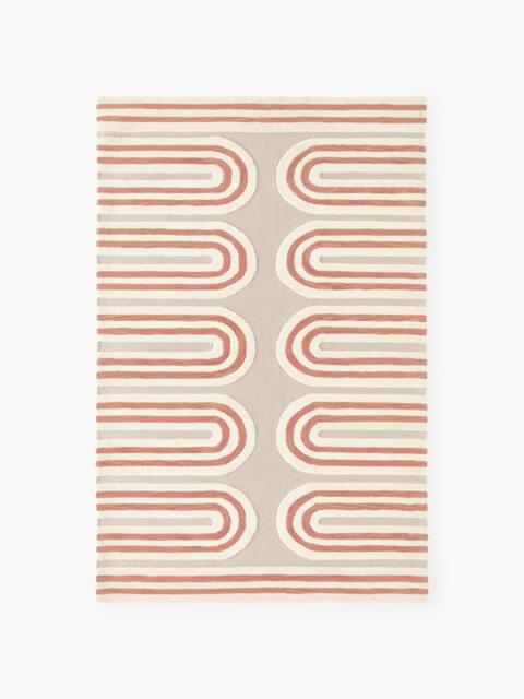 High-Low Wool Rug Arne, Hand-Tufted