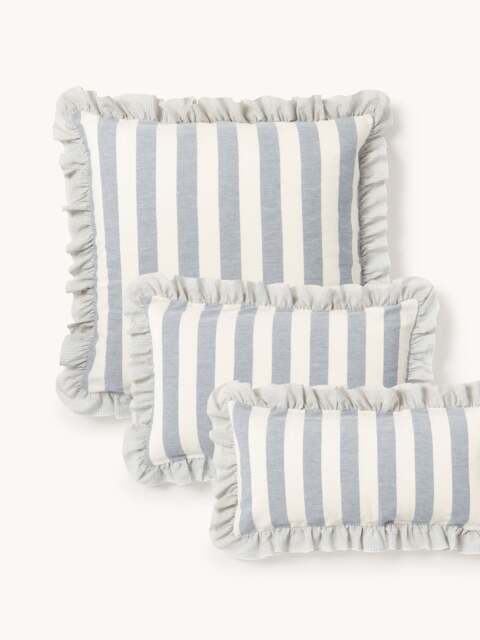 Ruffled Linen-Cotton Pillowcase Posie - image 1