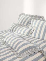 Ruffled Linen-Cotton Pillowcase Posie - thumbnail 2