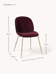 WESTWING x GUBI, Velvet Dining Chair Beetle by Delia Lachance - thumbnail 9