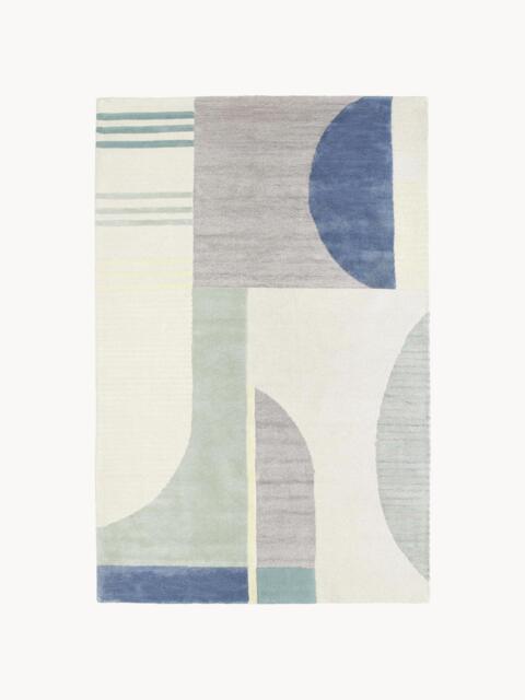 High-Low Wool Rug Pierre, Hand-Tufted