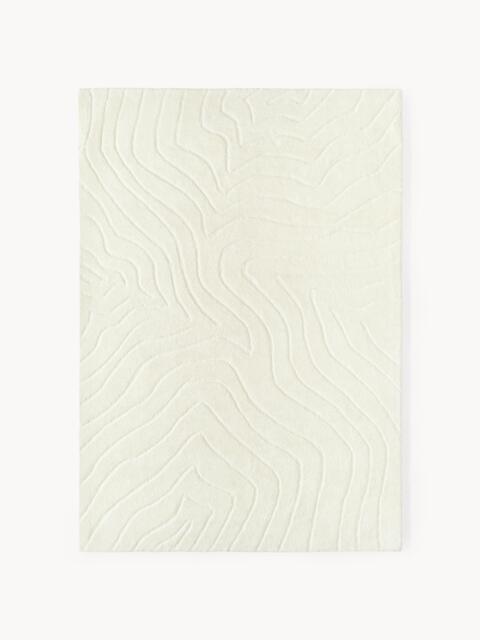 High-Low Wool Rug Aaron, Hand-Tufted - image 1