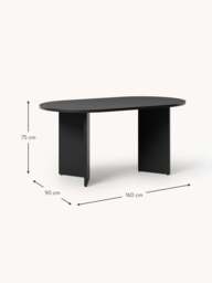 Oval Wooden Dining Table Toni, in various sizes - thumbnail 7