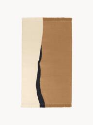 Handwoven Wool Kilim Rug Soil with Fringes