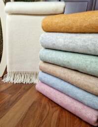 Wool Throw Double Face - thumbnail 4