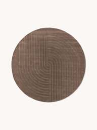 Round Hand-Tufted Wool Rug Mason