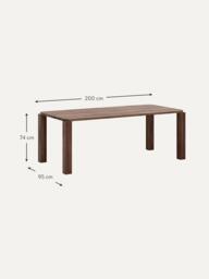 Oak Wood Dining Table Atlas, Various Sizes - thumbnail 3