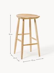 Mango Wood Bar Stool Nino - thumbnail 9