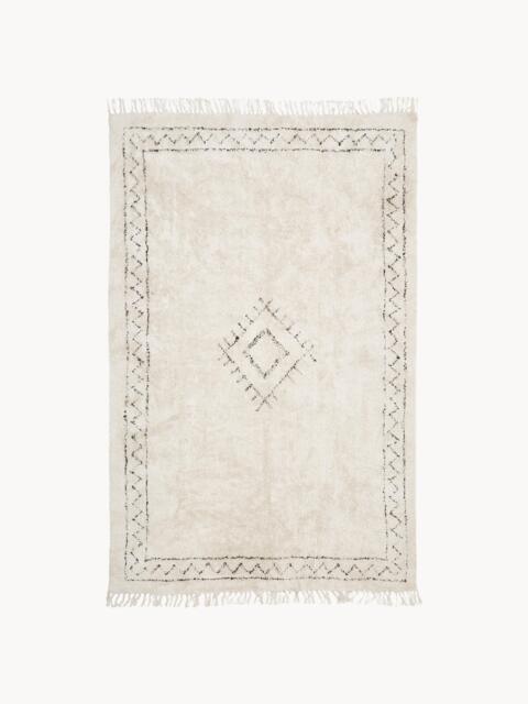 Hand-Tufted Cotton Rug Fionn with Fringes - image 1