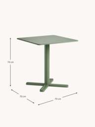Folding Garden Table Darwin, 70 x 70 cm - thumbnail 3