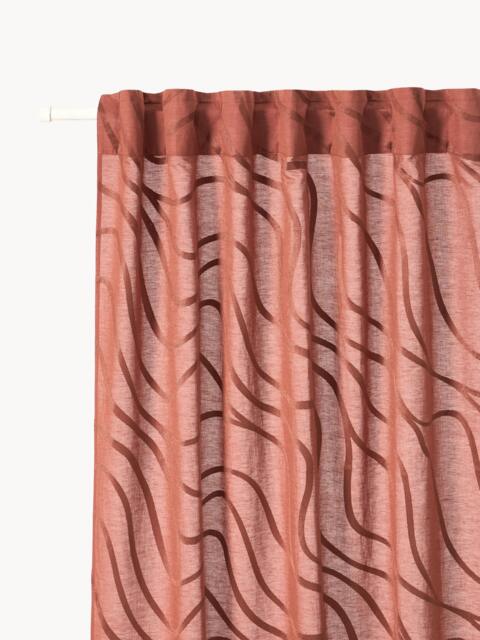 Light-Filtering Multi-Band Curtains Lidia, Set of 2, W 140 cm - image 1