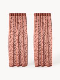 Light-Filtering Multi-Band Curtains Lidia, Set of 2, W 140 cm - thumbnail 2