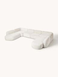 XL Modular Teddy Bouclé Sofa Wolke