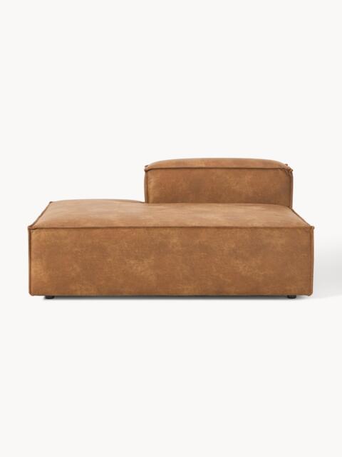 Leather Chaise Module Lennon