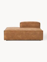 Leather Chaise Module Lennon