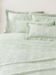 Cotton Sateen Duvet Cover Leticia with Floral Print - thumbnail 1