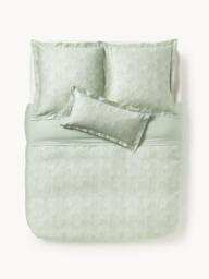 Cotton Sateen Duvet Cover Leticia with Floral Print - thumbnail 2