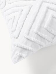 Cotton Percale Pillowcase Phil with Tufted Design - thumbnail 8