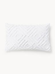 Cotton Percale Pillowcase Phil with Tufted Design - thumbnail 3