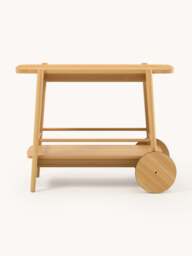 Wooden Drinks Trolley Libby - thumbnail 2
