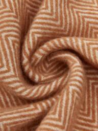 Wool Throw Tyrol with Herringbone Pattern and Fringes - thumbnail 2