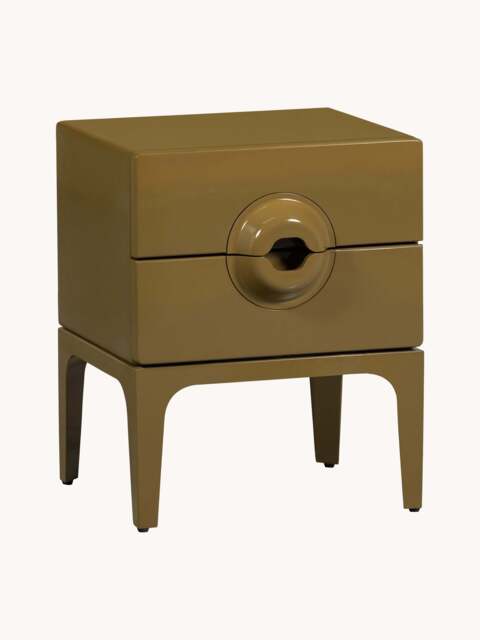 Eucalyptus Wood Bedside Table Merge - image 1